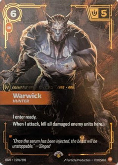 Warwick - Hunter (159a/298) - Riftbound Promotional Cards Foil-1