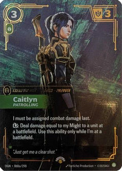 Caitlyn - Patrolling (068a/298) - Riftbound Promotional Cards Foil-1