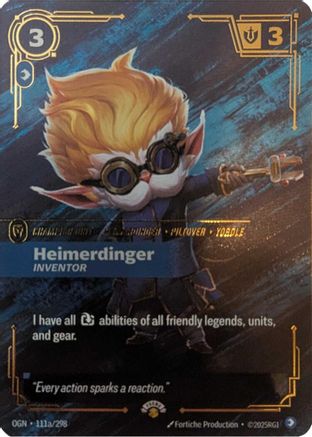 Heimerdinger - Inventor (111a/298) - Riftbound Promotional Cards Foil-1