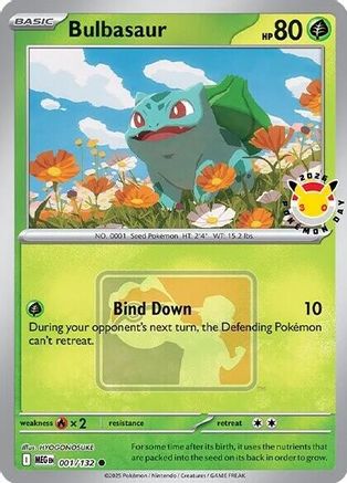 Bulbasaur (Pokemon Day 2026) 001  - Holofoil Miscellaneous Cards & Products - Common-1