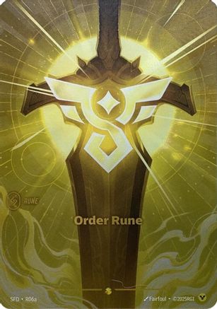 Order Rune (Alternate Art) (R06a) - Spiritforged Foil-1