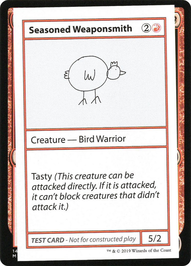 Seasoned Weaponsmith (2021 Edition) [Mystery Booster Playtest Cards]-1