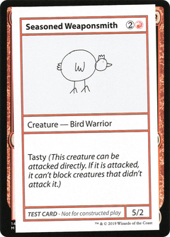 Seasoned Weaponsmith (2021 Edition) [Mystery Booster Playtest Cards]-1