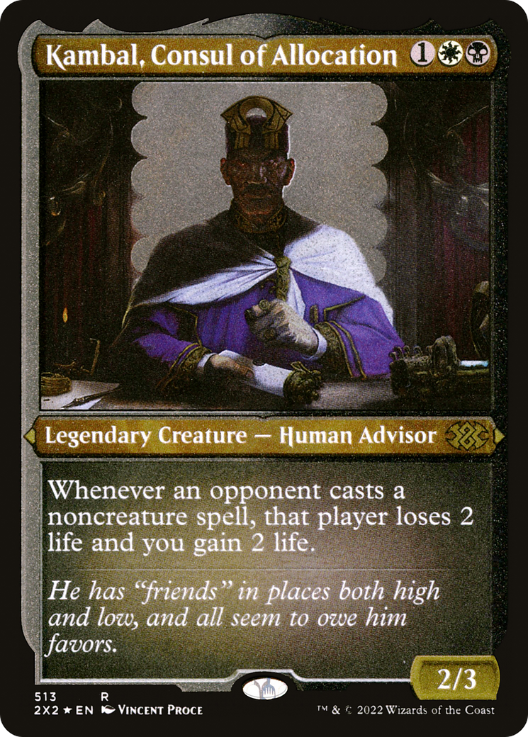 Kambal, Consul of Allocation (Foil Etched) [Double Masters 2022]-1
