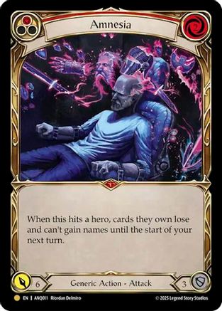 Amnesia (Red) (ANQ011) (ANQ011) - Compendium of Rathe - Antiquity Pack Cold Foil-1