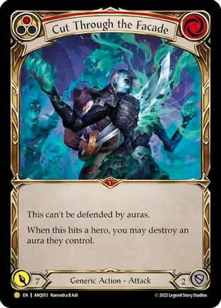 Cut Through The Facade (Red) (ANQ013) (ANQ013) - Compendium of Rathe - Antiquity Pack Rainbow Foil-1