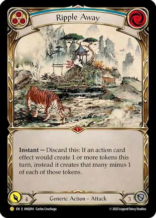 Ripple Away (Blue) (ANQ014) (ANQ014) - Compendium of Rathe - Antiquity Pack Cold Foil-1