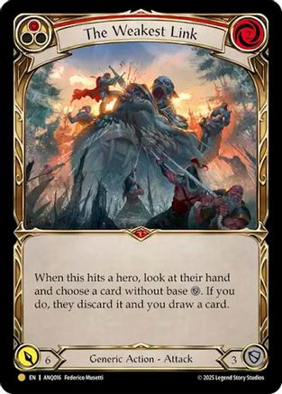 The Weakest Link (Red) (Gold) [ANQ016] (Compendium of Rathe - Antiquity Pack)  Cold Foil-1