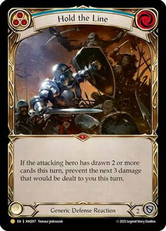 Hold The Line (Blue) (Gold) [ANQ017] (Compendium of Rathe - Antiquity Pack)  Rainbow Foil-1