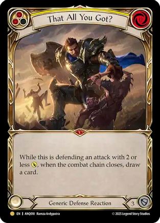 That All You Got (Yellow) (Gold) [ANQ018] (Compendium of Rathe - Antiquity Pack)  Rainbow Foil-1