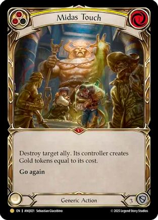 Midas Touch (Yellow) (ANQ021) (ANQ021) - Compendium of Rathe - Antiquity Pack Cold Foil-1