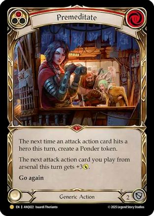 Premeditate (Red) (Gold) [ANQ022] (Compendium of Rathe - Antiquity Pack)-1