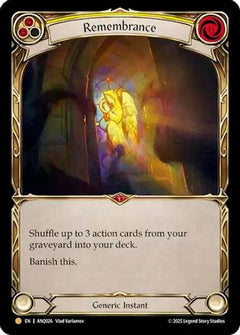 Remembrance (Yellow) (ANQ026) (ANQ026) - Compendium of Rathe - Antiquity Pack Cold Foil-1