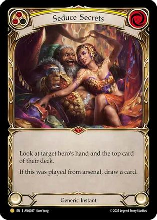 Seduce Secrets (Yellow) (Gold) [ANQ027] (Compendium of Rathe - Antiquity Pack)-1