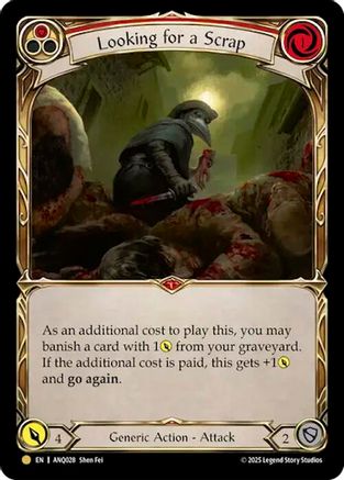 Looking For A Scrap (Red) (Gold) [ANQ028] (Compendium of Rathe - Antiquity Pack)-1