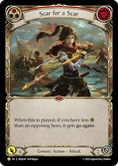 Scar For A Scar (Red) (Gold) [ANQ030] (Compendium of Rathe - Antiquity Pack)-1