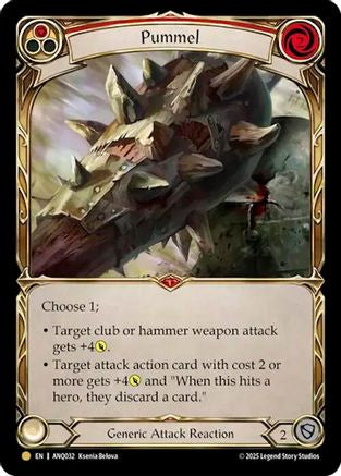 Pummel (Red) (Gold) [ANQ032] (Compendium of Rathe - Antiquity Pack)