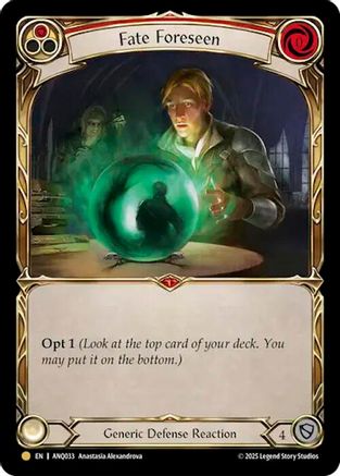 Fate Foreseen (Red) (Gold) [ANQ033] (Compendium of Rathe - Antiquity Pack)-1