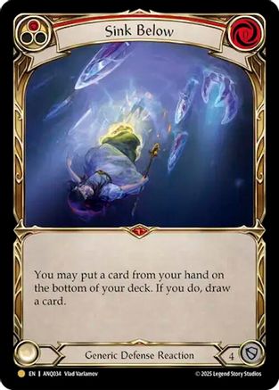 Sink Below (Red) (Gold) [ANQ034] (Compendium of Rathe - Antiquity Pack)-1