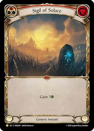 Sigil Of Solace (Red) (Gold) [ANQ036] (Compendium of Rathe - Antiquity Pack)-1