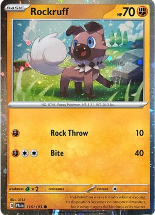 Rockruff 116/193  - Holofoil Blister Exclusives - Common-1