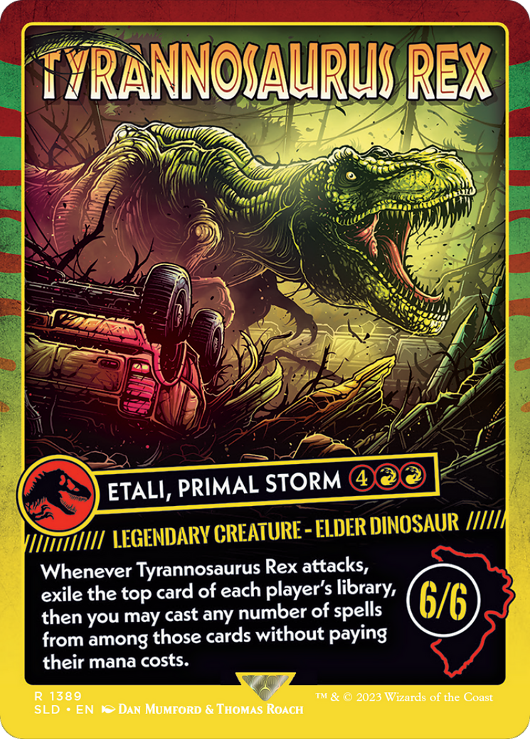 Tyrannosaurus Rex - Etali, Primal Storm (SLD-1389) - Secret Lair Drop / Tyrannosaurus Rex (Borderless)-1