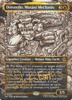 Donatello, Mutant Mechanic (Borderless) (Gold-Stamped Signature) (TMT-302) - Teenage Mutant Ninja Turtles Foil-1