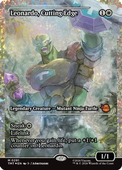 Leonardo, Cutting Edge (Showcase) (Fracture Foil) [Teenage Mutant Ninja Turtles]-1