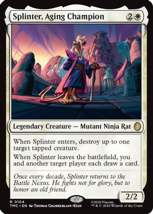 Splinter, Aging Champion (TMC-104) - Commander: Teenage Mutant Ninja Turtles-1
