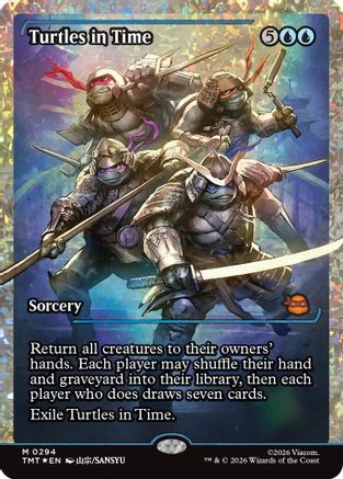 Turtles in Time (Showcase) (Fracture Foil) (TMT-294) - Teenage Mutant Ninja Turtles Foil-1