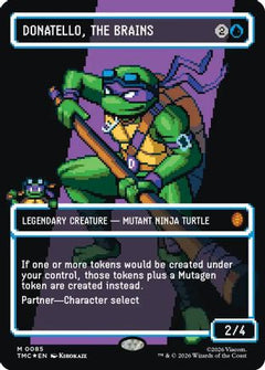 Donatello, the Brains (0085) (Borderless) (Surge Foil) [Teenage Mutant Ninja Turtles Commander]-1