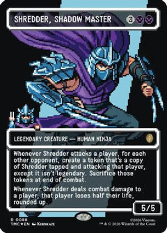 Shredder, Shadow Master (Borderless) (Surge Foil) (TMC-088) - Commander: Teenage Mutant Ninja Turtles Foil-1