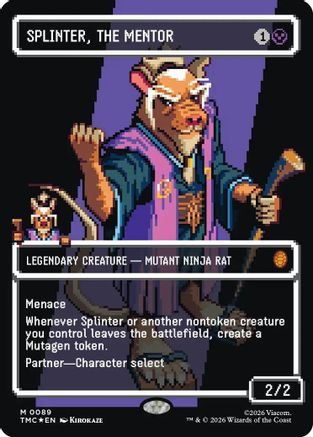 Splinter, the Mentor (0089) (Borderless) [Teenage Mutant Ninja Turtles Commander]-1