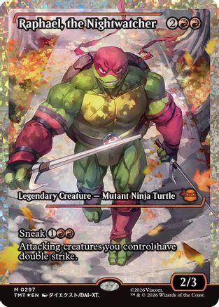 Raphael, the Nightwatcher (Showcase) (Fracture Foil) [Teenage Mutant Ninja Turtles]-1