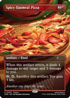 Spicy Oatmeal Pizza (Borderless) (UMP-003) - Unique and Miscellaneous Promos Foil-1