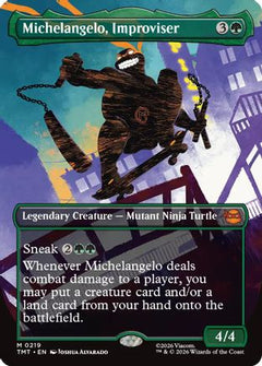 Michelangelo, Improviser (Borderless) (TMT-219) - Teenage Mutant Ninja Turtles-1
