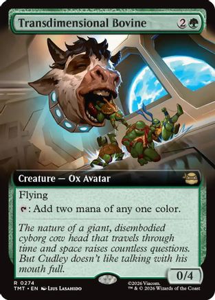Transdimensional Bovine (Extended Art) (TMT-274) - Teenage Mutant Ninja Turtles Foil-1