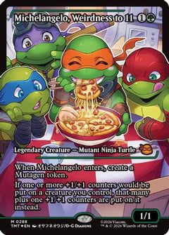 Michelangelo, Weirdness to 11 (Showcase) [Teenage Mutant Ninja Turtles]-1