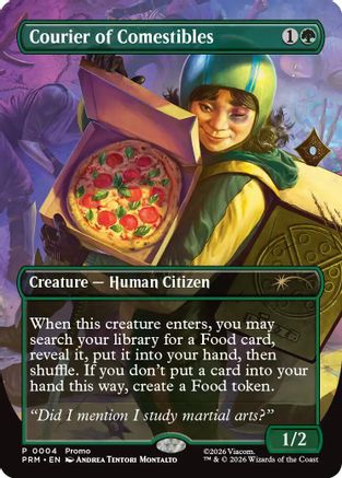 Courier of Comestibles (Borderless) (UMP-004) - Unique and Miscellaneous Promos Foil-1