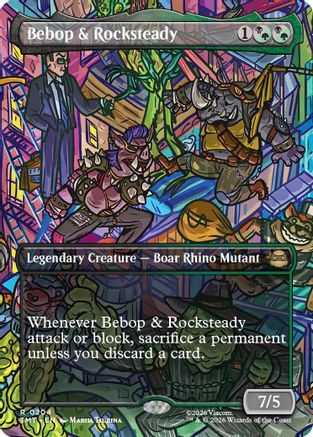 Bebop & Rocksteady (Borderless) (TMT-204) - Teenage Mutant Ninja Turtles Foil-1
