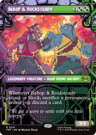 Bebop & Rocksteady (Showcase) (TMT-241) - Teenage Mutant Ninja Turtles Foil-1