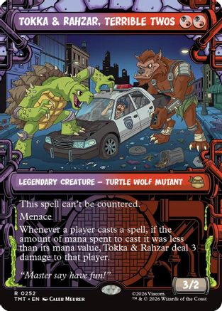 Tokka & Rahzar, Terrible Twos (Showcase) (TMT-252) - Teenage Mutant Ninja Turtles Foil-1
