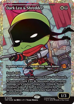Dark Leo & Shredder (Showcase) (Fracture Foil) (TMT-299) - Teenage Mutant Ninja Turtles Foil-1