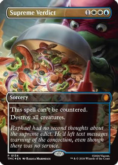 Supreme Verdict (Borderless) (TMC-134) - Commander: Teenage Mutant Ninja Turtles Foil-1