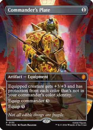 Commander's Plate (Borderless) [Teenage Mutant Ninja Turtles Commander]-1