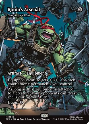 Ronin's Arsenal - Conqueror's Flail (Borderless) (PZA-015) - Teenage Mutant Ninja Turtles Eternal-Legal-1