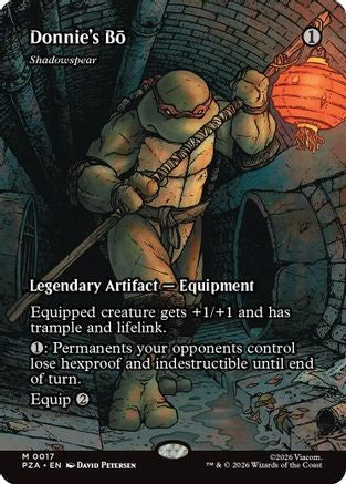 Donnie's Bo - Shadowspear (Borderless) (PZA-017) - Teenage Mutant Ninja Turtles Eternal-Legal-1
