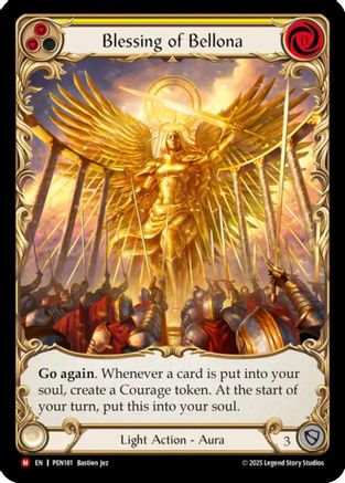 Blessing Of Bellona (Yellow) (Extended Art) [PEN181] (Compendium of Rathe)  Cold Foil-1