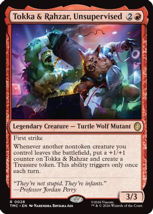Tokka & Rahzar, Unsupervised (TMC-028) - Commander: Teenage Mutant Ninja Turtles-1