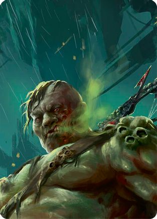 Riptide, Lurker of the Deep // Gravy Bones, Shipwrecked Looter Double Sided Art Card (Top Left) - GEM Pack 2-1